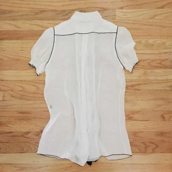 Dolce & Gabbana Peter Pan Collar Ruffle Blouse - Picture 2 of 8